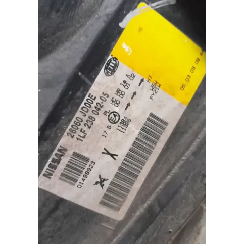 01498923 фара передняя Nissan Qashqai 2008