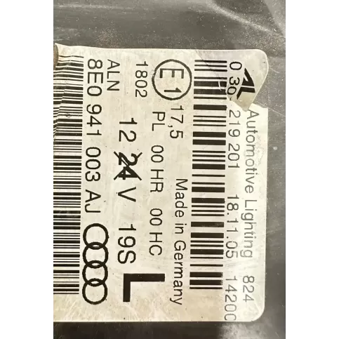 030219201 фара передняя Audi A4 S4 B7 8E 8H 2006