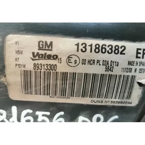 13186382EF фара передняя Opel Corsa D 2006