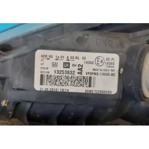 13253632 фара передняя Opel Meriva B 2014
