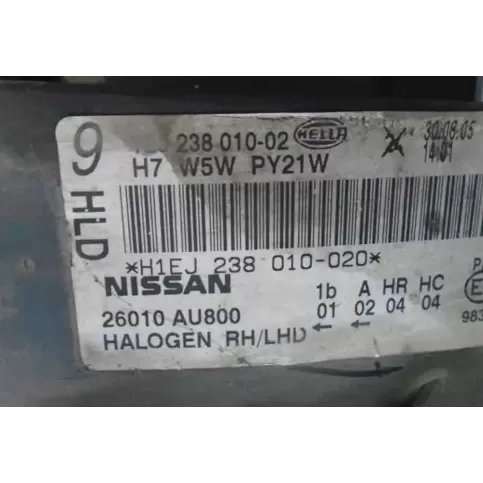 16010AU800 фара передняя Nissan Primera 2003