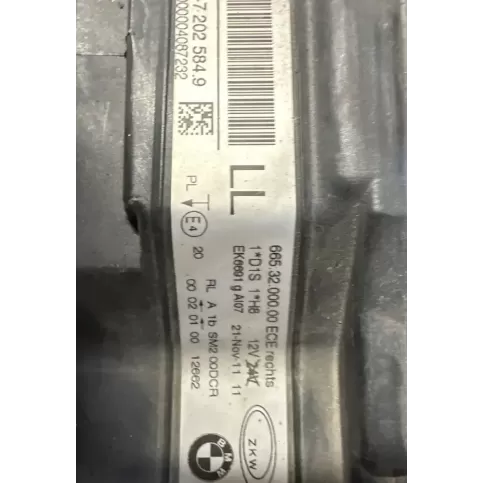 63117202584 фара передня BMW 3 E90 E91 2011