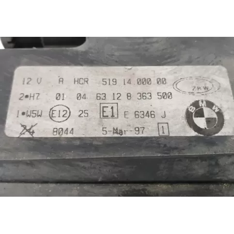 63128363500 фара передня BMW 7 E38 1993