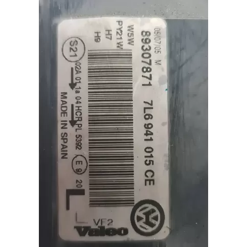 7L6941015CE фара передня Volkswagen Touareg I 2006