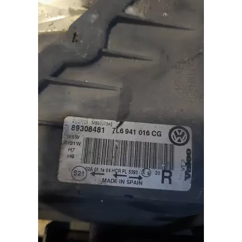 89308481 фара передня Volkswagen Touareg I 2008