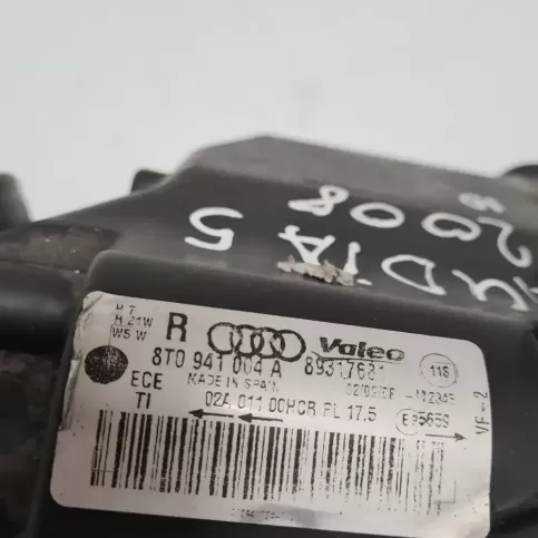 89317691 фара передня Audi A5 8T 8F 2008