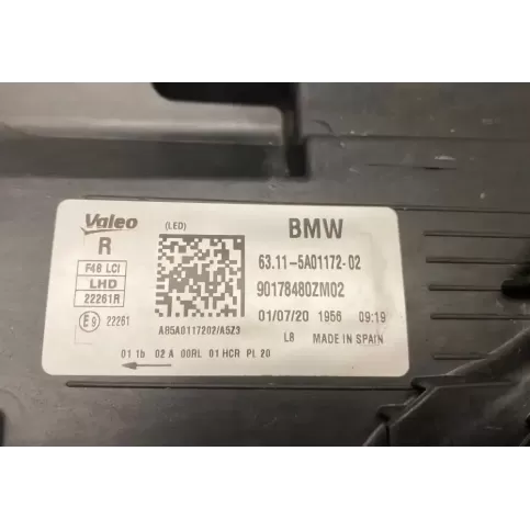 90178480ZM02 фара передня BMW X1 F48 F49 2020