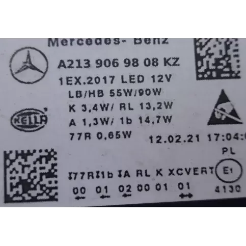 A2139069808 фара передняя Mercedes-Benz E W213 2018