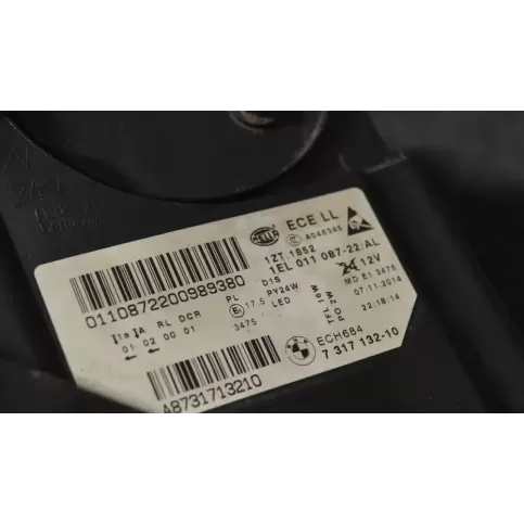 0110872200989380 фара передняя BMW 5 F10 F11 2016