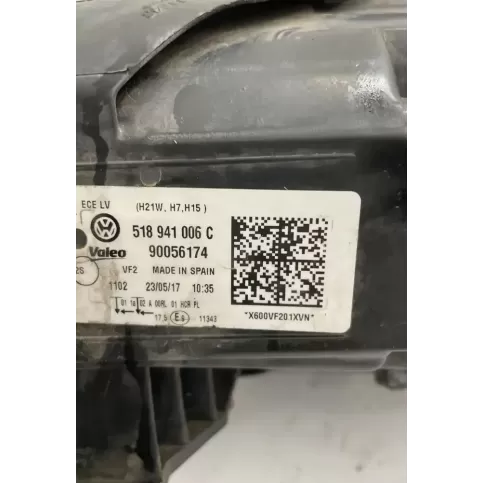 518941006C фара передня Volkswagen Golf Sportsvan 2017