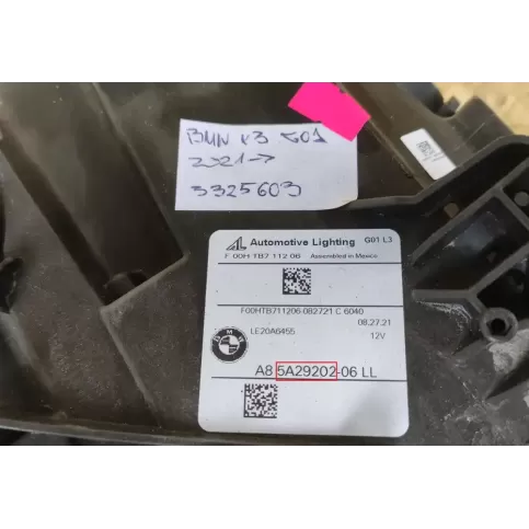 5A29202 фара передня BMW X3 G01 2022