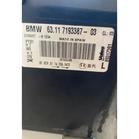 7193387 фара передняя BMW 1 E81 E87 2008