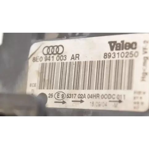 89310250 фара передня Audi A4 S4 B6 8E 8H 2004