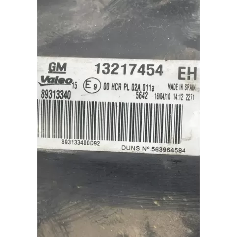 893133400D92 фара передня Opel Corsa D 2009