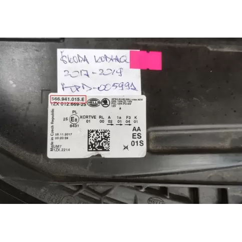 ITPD005991 фара передня Skoda Kodiaq 2018