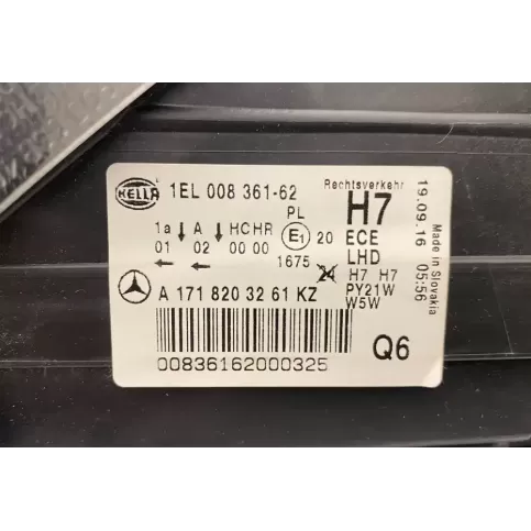 00836162000325 фара передняя Mercedes-Benz SLK R171 2011