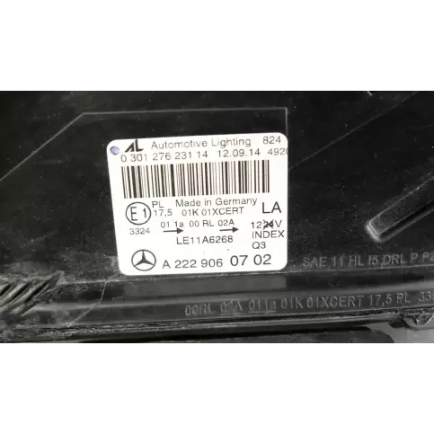 030127623114 фара передняя Mercedes-Benz S W222 2013
