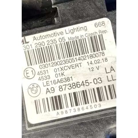 030129023505 фара передняя BMW 2 F46 2015