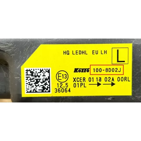 1008D02J фара передняя Nissan Qashqai J12 2022