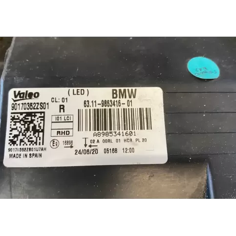 63119853416 фара передня BMW i3 2018