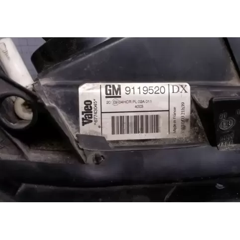9119520DX фара передняя Opel Vectra B 2000