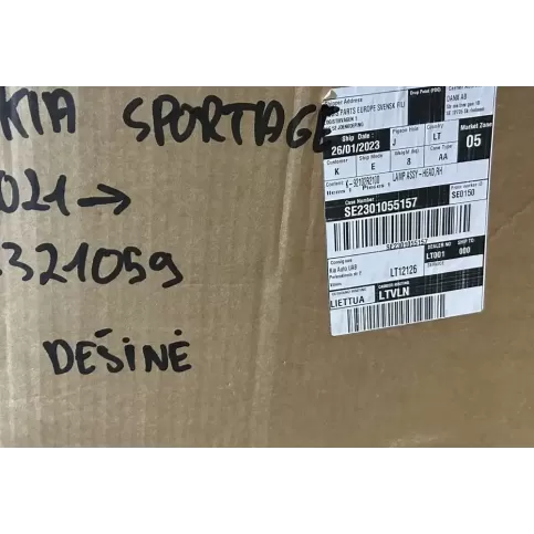R292161220 фара передня KIA Sportage 2022