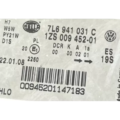 00945201147183 фара передняя Volkswagen Touareg I 2009