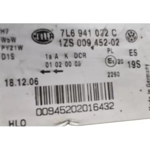 00945202016432 фара передняя Volkswagen Touareg I 2009