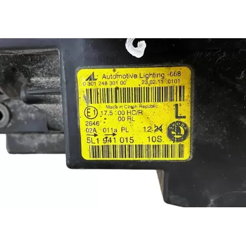 0301248301 фара передняя Skoda Yeti (5L) 2011