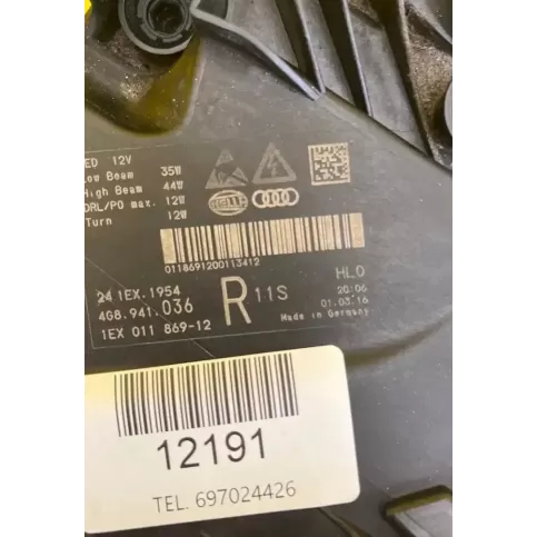 12191 фара передняя Audi A6 Allroad C7 2012