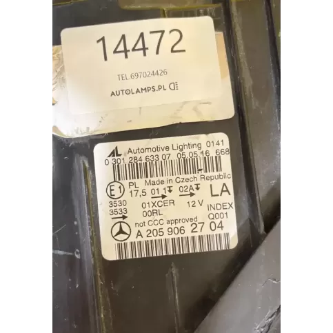 14472 фара передняя Mercedes-Benz C W205 2021