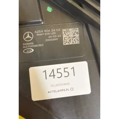 14551 фара передняя Mercedes-Benz GLC X253 C253 2022