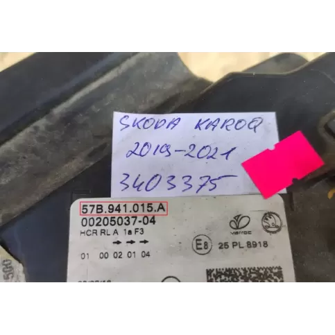 3403375 фара передня Skoda Karoq 2019
