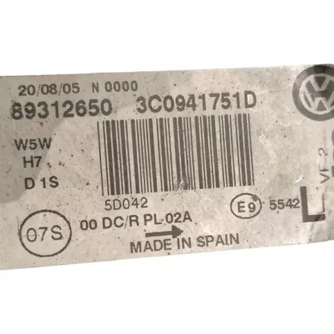 5D042 фара передня Volkswagen PASSAT B6 2007