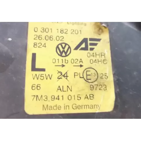 7M3941015AH фара передняя Volkswagen Sharan 1995