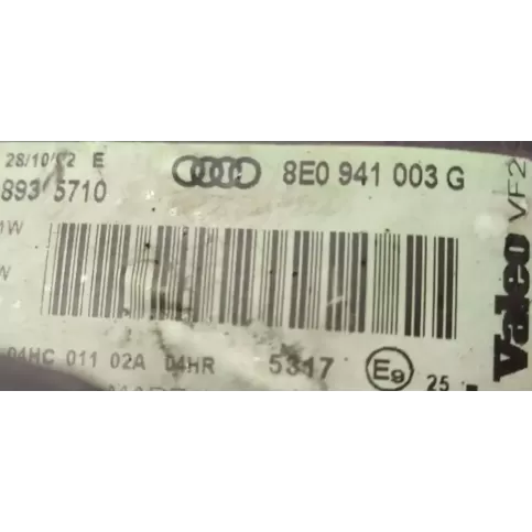 8935710 фара передня Audi A4 S4 B6 8E 8H 2003