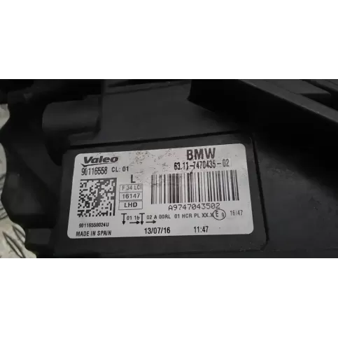 90116558 фара передняя BMW 3 GT F34 2016