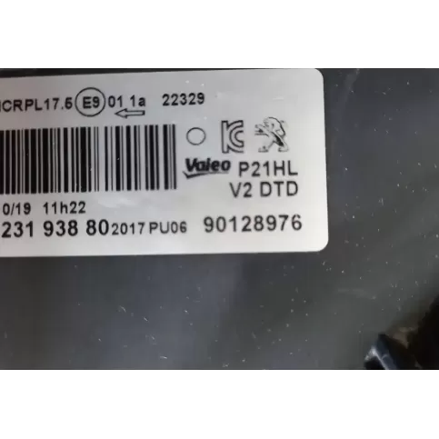 90128976 фара передня Peugeot 208 2019