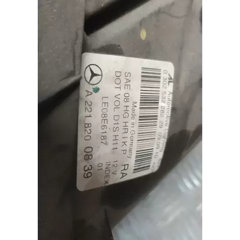 A2218200839 фара передняя Mercedes-Benz S W221 2012