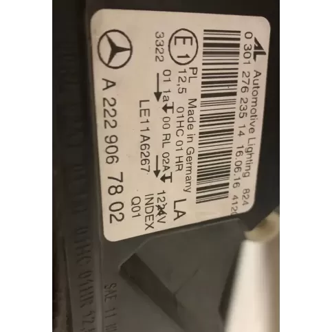 LE11A6267 фара передняя Mercedes-Benz S W222 2015