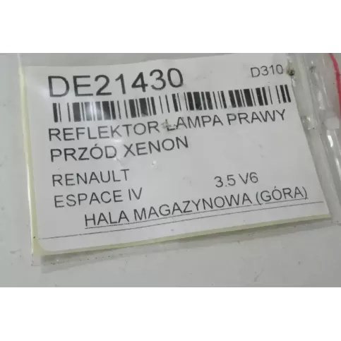 15566000 фара передняя Renault Espace - Grand espace IV 2002