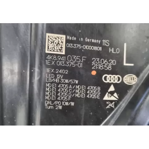 1EX01337501 фара передняя Audi A7 S7 4K8 2019