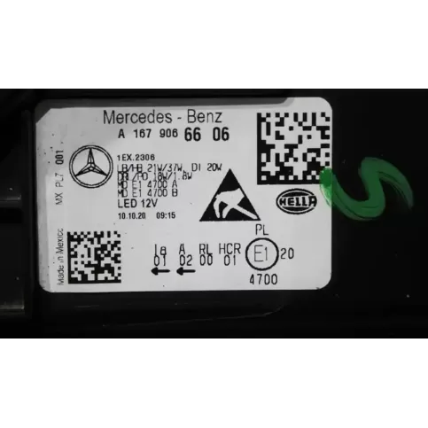 1EX2306 фара передняя Mercedes-Benz GLE W167 2019