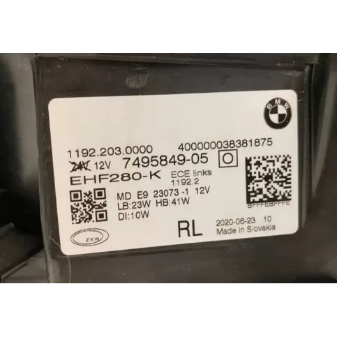 7495849 фара передня BMW 4 G22 G23 G24 G26 2020