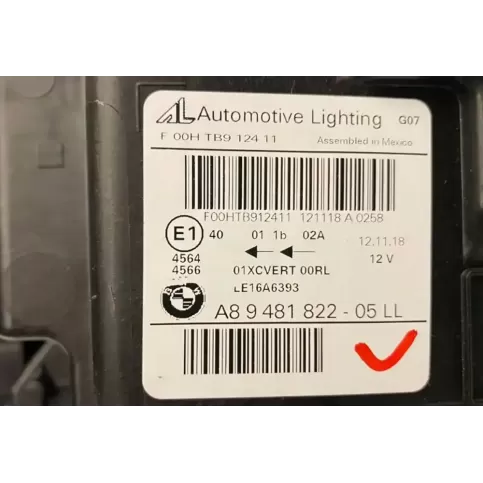9481822 фара передня BMW X7 G07 2018