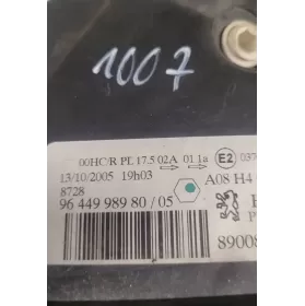 9644998980 фара передняя Peugeot 1007 2006