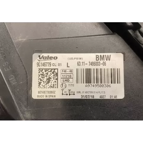 A9749500306 фара передня BMW X1 F48 F49 2018