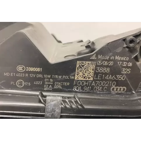 F00HTA700210 фара передняя Audi Q5 SQ5 2020