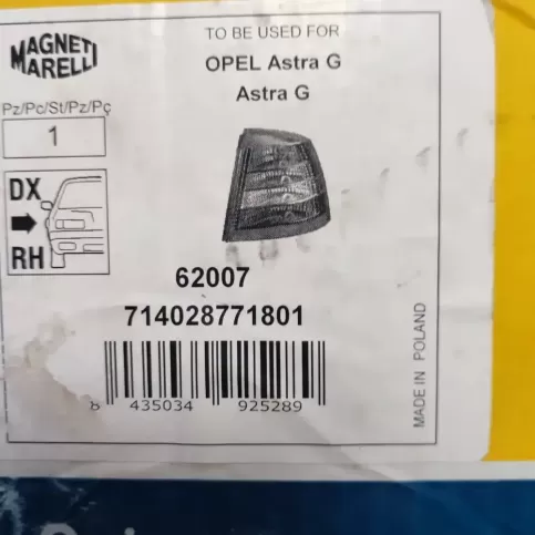 714028771801 фара задня Opel Astra G 2000