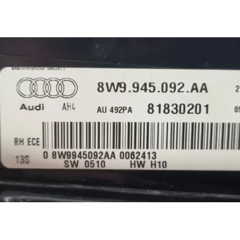 0062413 фара задняя Audi A4 S4 B9 2018